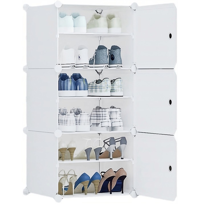 Skříň botník , modulární Skříň organizér na police s 6 Polic