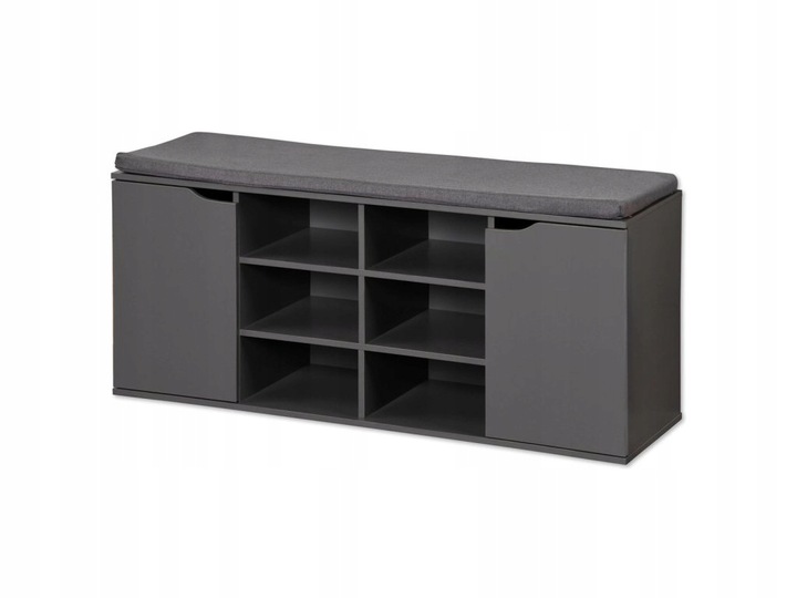 Skříň na boty se sedadlem a zavíráním, MDF, Kesper LEVNĚ