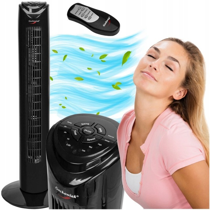Sloupový ventilátor CALID černý nejlevnější