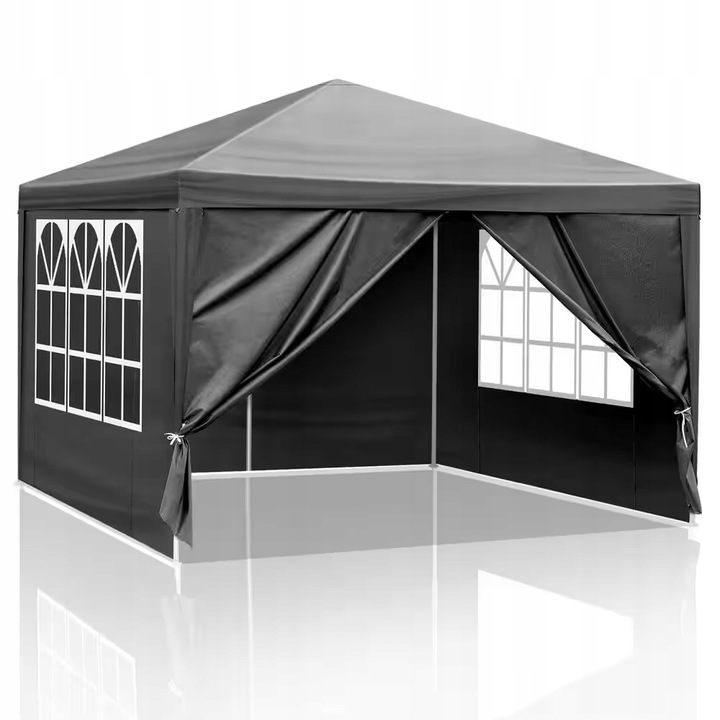 STAN ZAHRADNÍ PAVILON ALTÁN OKNA SILNÝ 300 x 300 cm + 4 BOČNÍ STĚNY nejlevnější