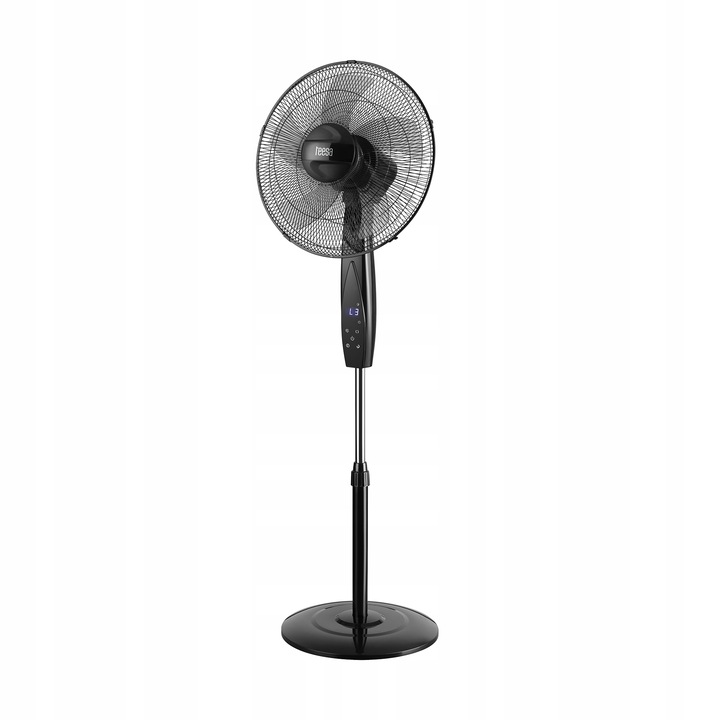 Stojanový ventilátor, podlahový ventilátor, dálkové ovládání Teesa, tichá oscilace, časovač VÝPRODEJ