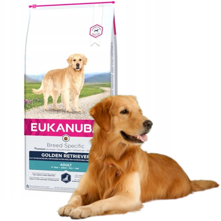 SUCHÉ Krmivo EUKANUBA Golden Retriever Chicken pro psa, kuřecí sáček 12 kg