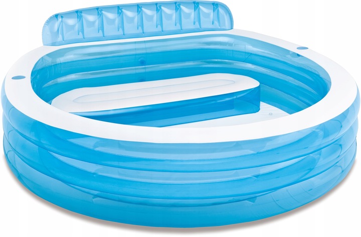 SUPER RELAX VELKÝ BAZÉN S OPĚRADLEM 224x216x76 cm - INTEX 57190 Bazény