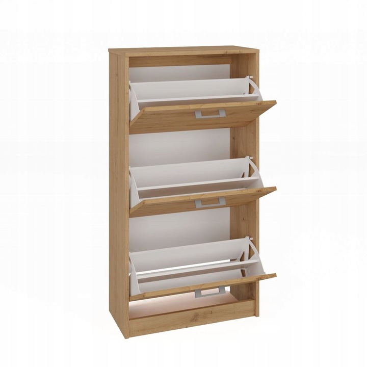 Skříň na obuv Paula Artisan – Dub, moderní a elegantní