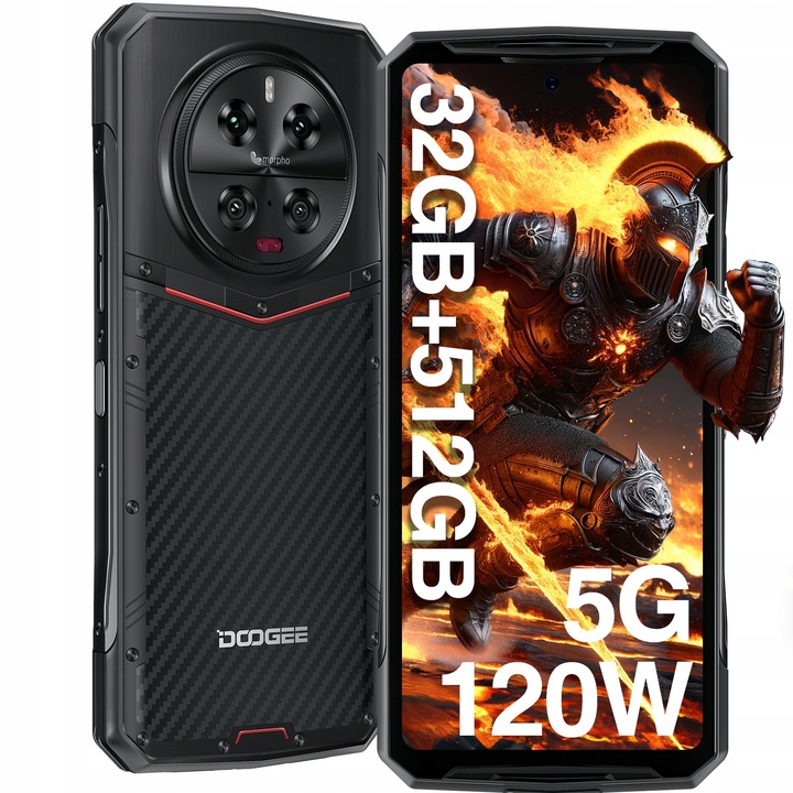 Smartphone DooGee DK10 12 GB / 512 GB 5G černý