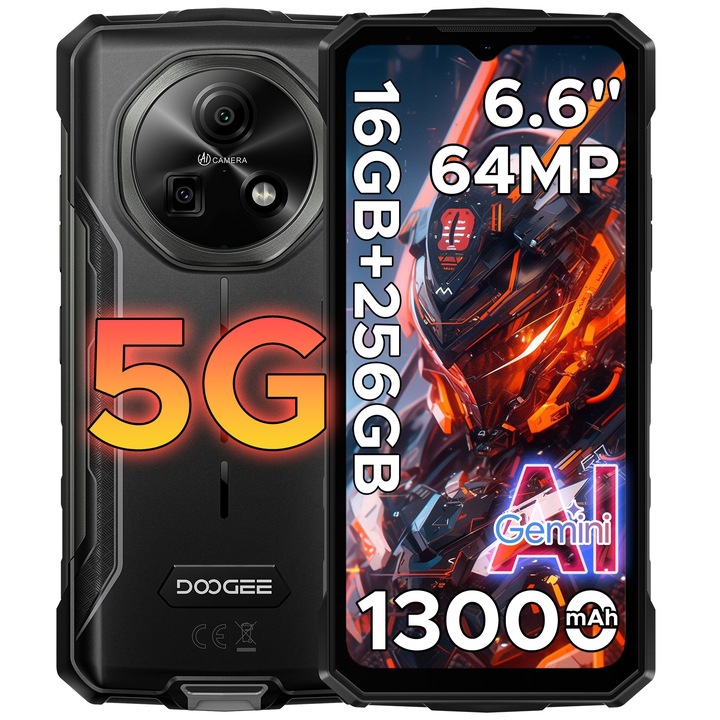 Smartphone DOOGEE Fire 7 16 GB / 256 GB 5G šedý