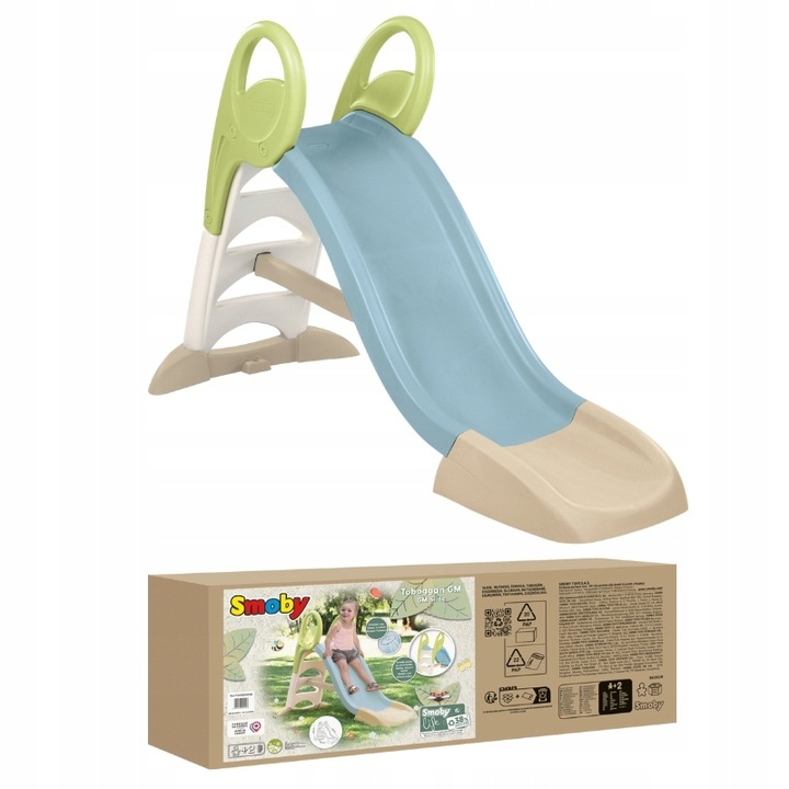 SMOBY LIFE VOLNĚ STOJÍCÍ SKLUZAVKA MY SLIDE 150 CM ZELENÁ SKLUZAVKA PRO DĚTI