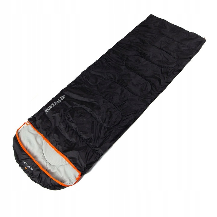 Spací pytel BERGSON Obdélníkový SQUARE PLUS 200 Black 220 x 75 cm černý