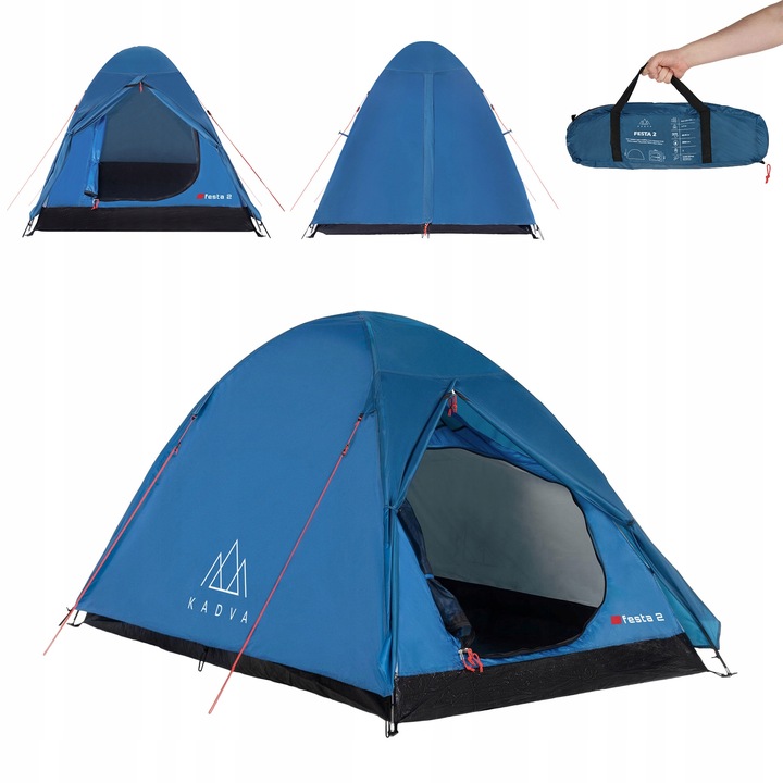 Stan pro 2 osoby KADVA Festa 2 modrý, TURISTICKÝ, VODĚODOLNÝ