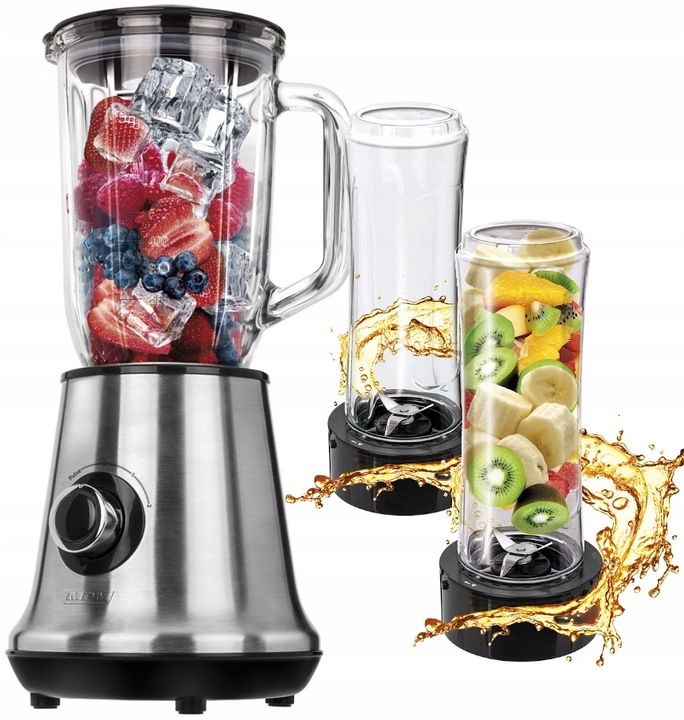 Stolní mixér MPM MBL-15M 450 W stříbrný/šedý