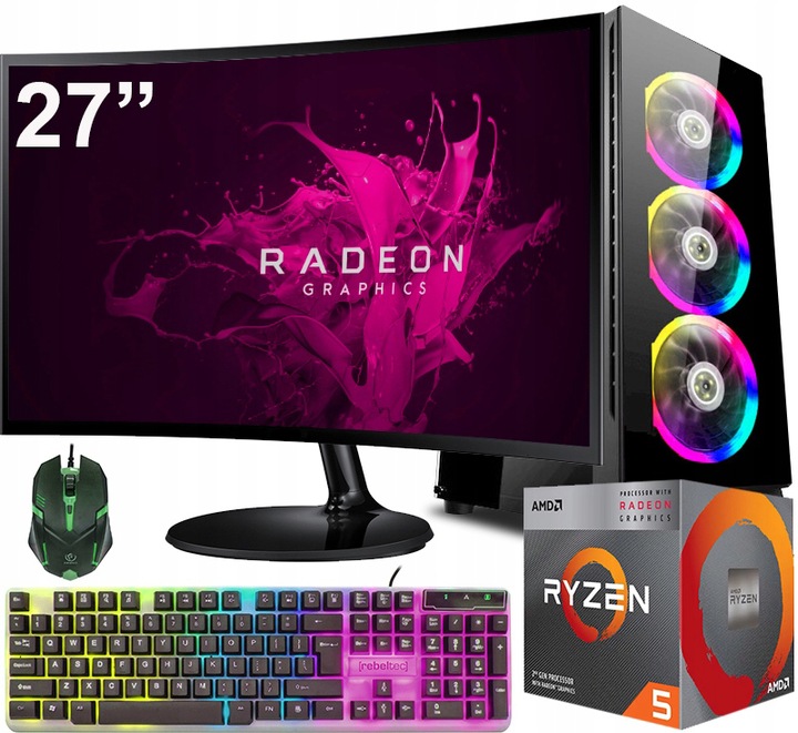 SET POČÍTAČ 27" |RYZEN 5|VEGA 11|32GB|1TB|WI-FI|WIN 11