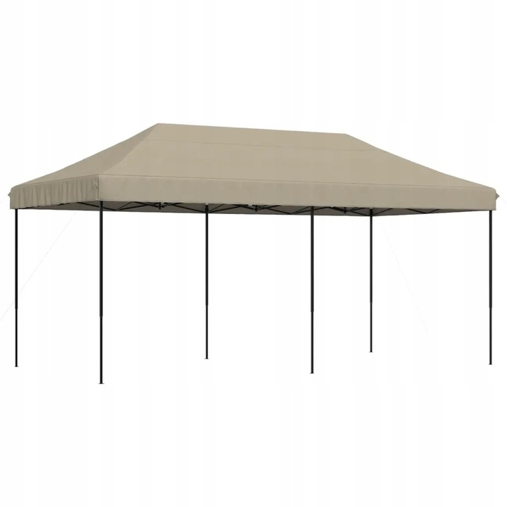 Skládací stan párty stan, taupe, 580 x 292 x 315 cm nejlevnější