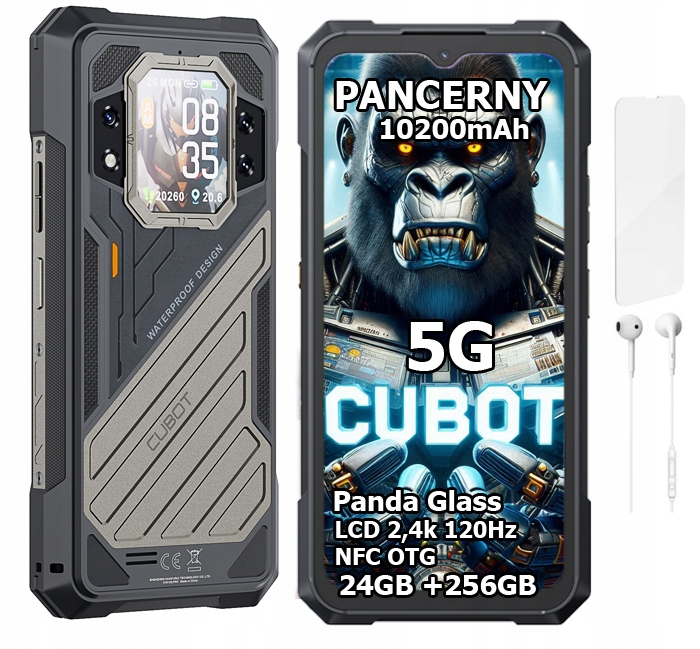 Smartphone Cubot King Kong X Pro 12 GB / 256 GB 5G černý