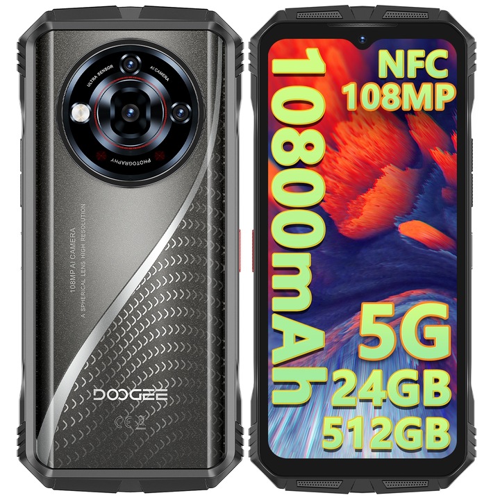 Smartphone DooGee S118 Pro 8 GB / 512 GB 4G (LTE) stříbrný