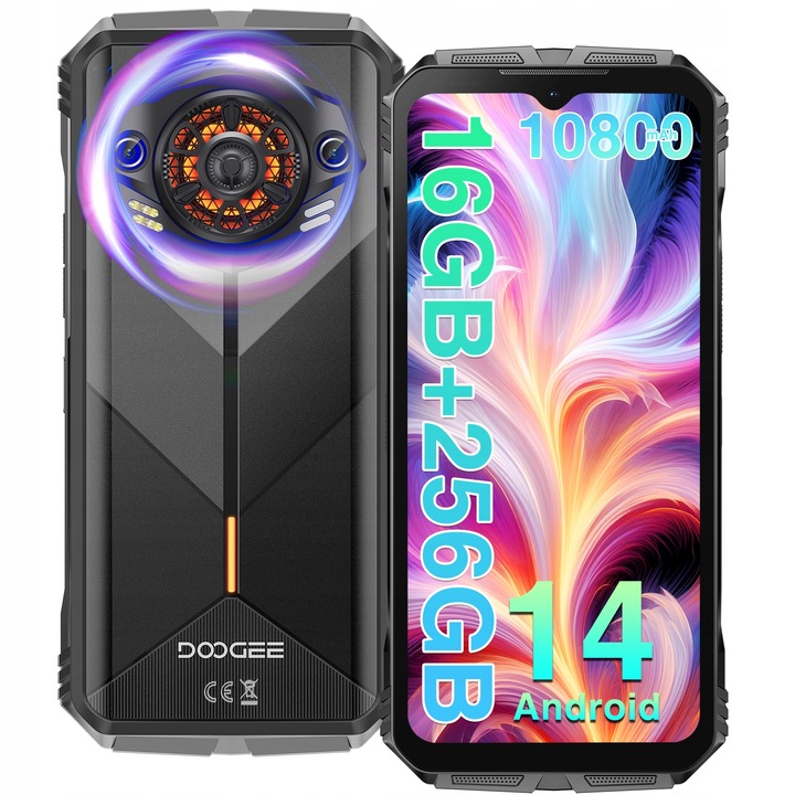 Smartphone DooGee S Punk 4G 16 GB/256 GB Phantom Black