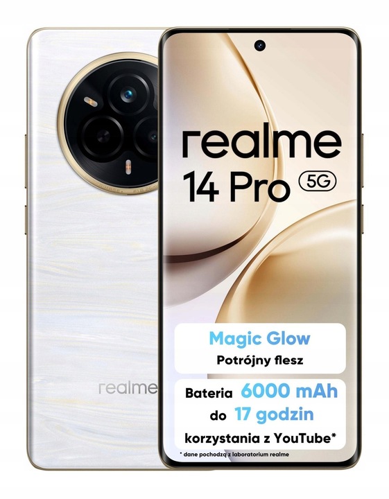 Smartphone Realme 14 Pro 5G 12 GB/512 GB Perleťově bílý