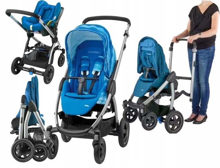 Autosedačka Sportovní kočárek Maxi Cosi Stella Water SKLÁDACÍ MODRÝ PEBBLE