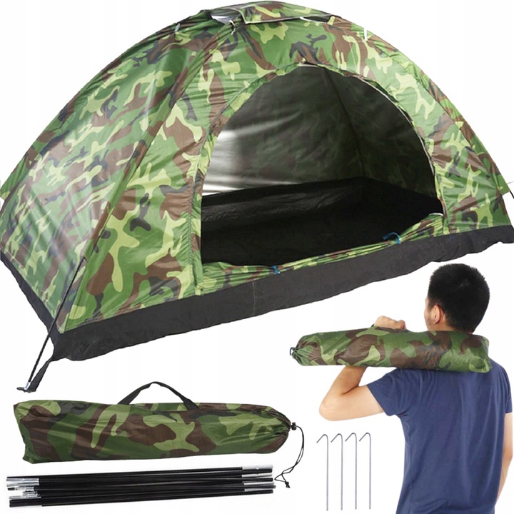 STAN STAN PRO 3 OSOBY VODĚODOLNÝ 2x1,5 m MASKÁČOVÝ VELKÝ KEMPINGOVÝ XXL