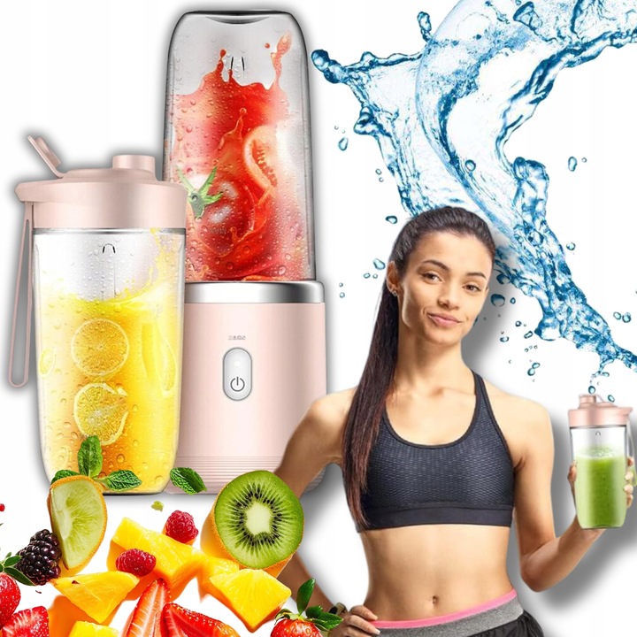 Stolní mixér Bedee BEZPRZEWODOWY USB BLENDER 1 W modrý