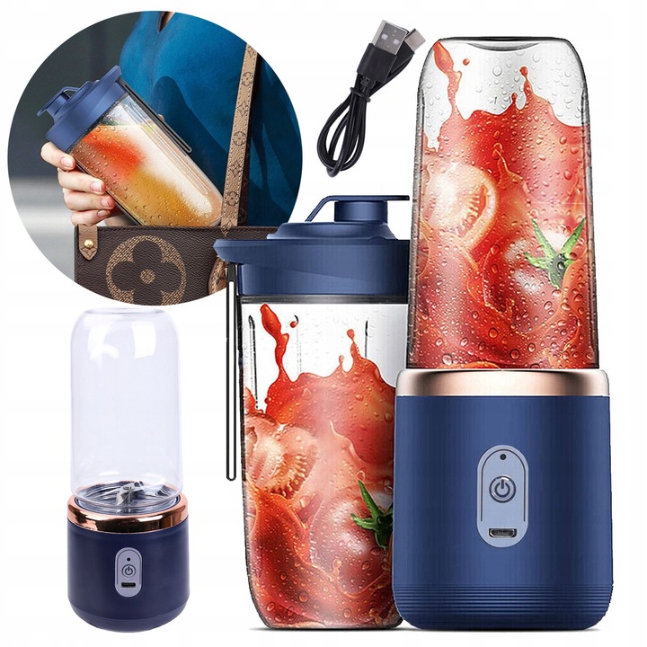 Stolní mixér Bedee Blendera Bezprzewodowego 40 W modrý