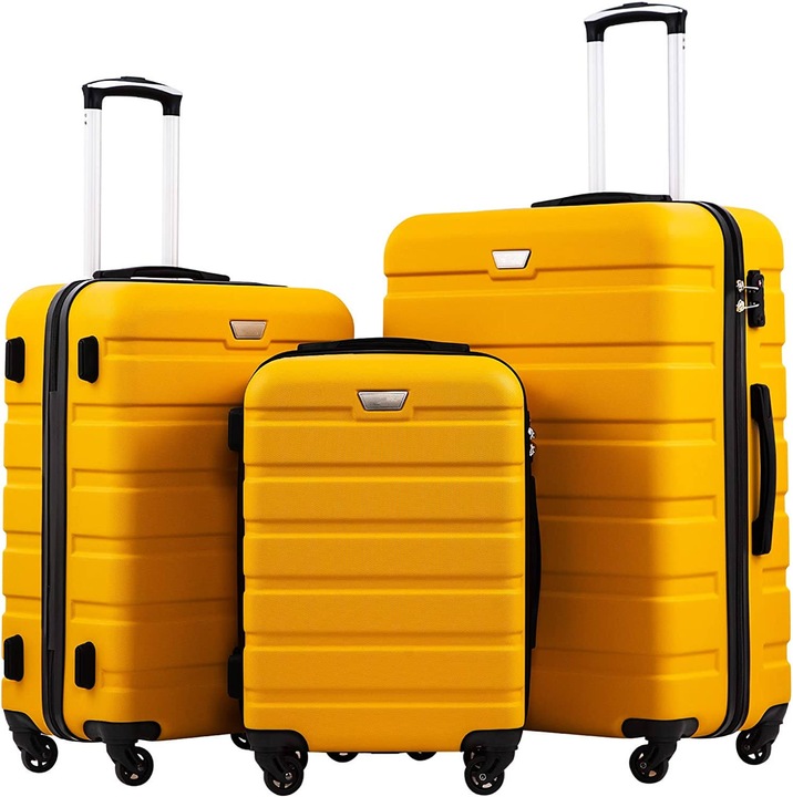 Sada cestovních kufrů coolife 38L, 60L, 93L