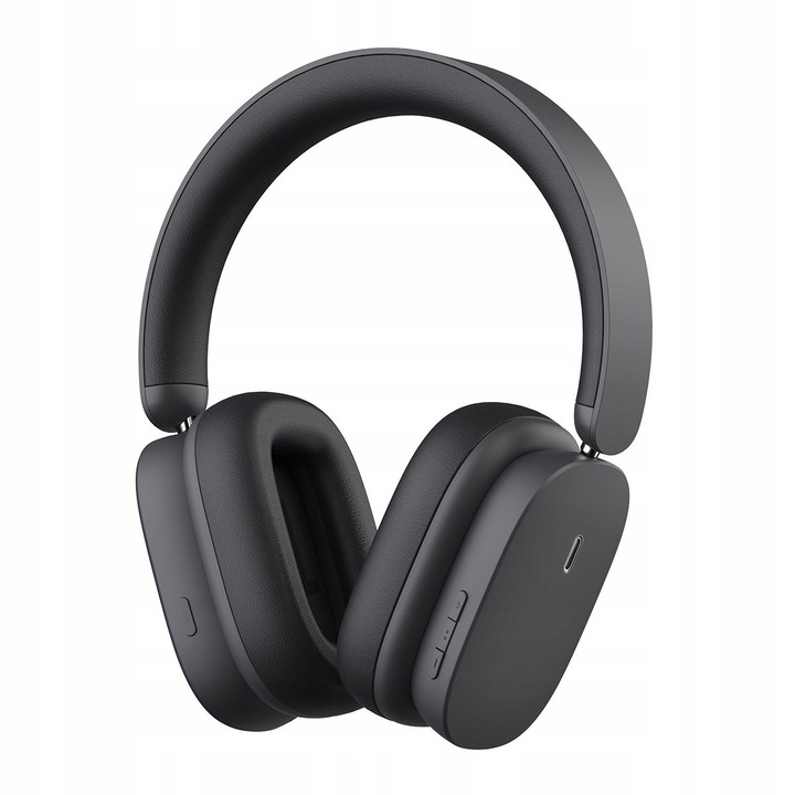 Sluchátka Baseus Bowie H1 ANC do uší Bluetooth 5.2 černá Bezdrátová
