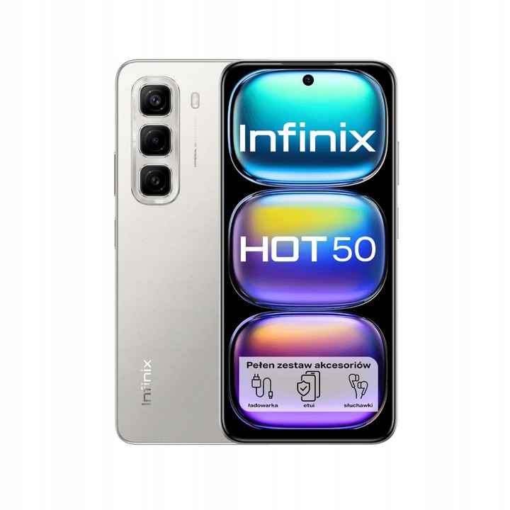 Smartphone Infinix HOT 50 8 MB / 128 GB 4G (LTE) šedý