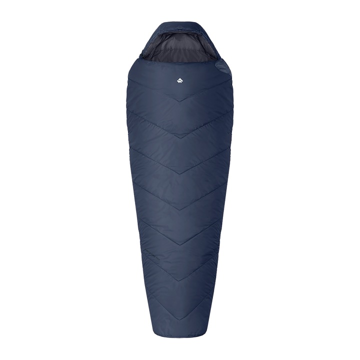 Spací pytel Alpinus Fiber Pro 1100 levý šedý Levý