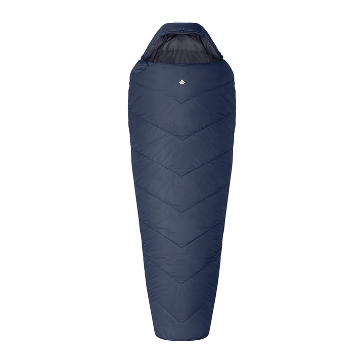 Spací pytel Alpinus Fiber Pro 1100 pravý šedý Pravý spací pytle