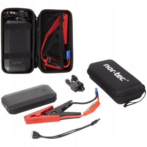 STARTOVACÍ BOOSTER DO AUTA POWERBANKA 7200 MAH 12V LED SVÍTILNA SOS