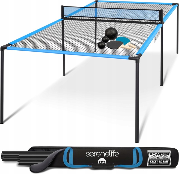 STŮL NA TRAMPOLÍNU PRO STOLNÍ TENIS PING PONG 240 CM S PŘÍSLUŠENSTVÍM