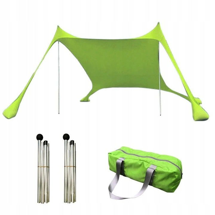 SURTEP Přístřešek na pláž Shade Aluminium s UV 50+, 200x210x150cm, Zelená