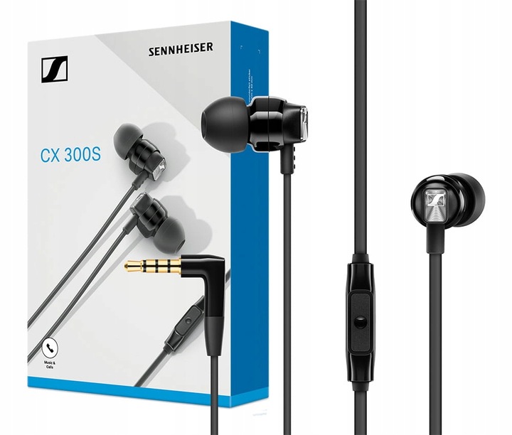 Sennheiser CX 300S černá In-ear sluchátka s dálkovým ovládáním a mikrofonem