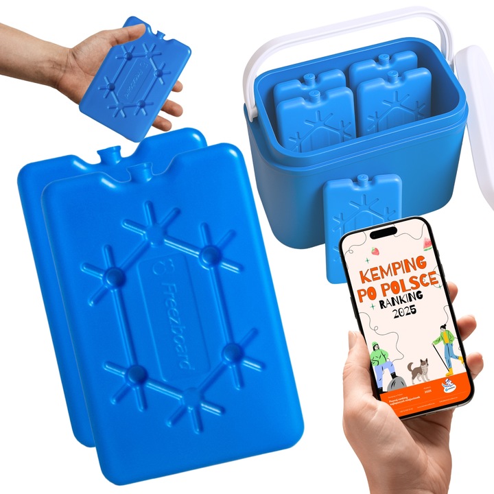 SET 2x CHLADICÍ VLOŽKA 200 g TENKÁ do tašky TURISTICKÁ CHLADNIČKA chladící