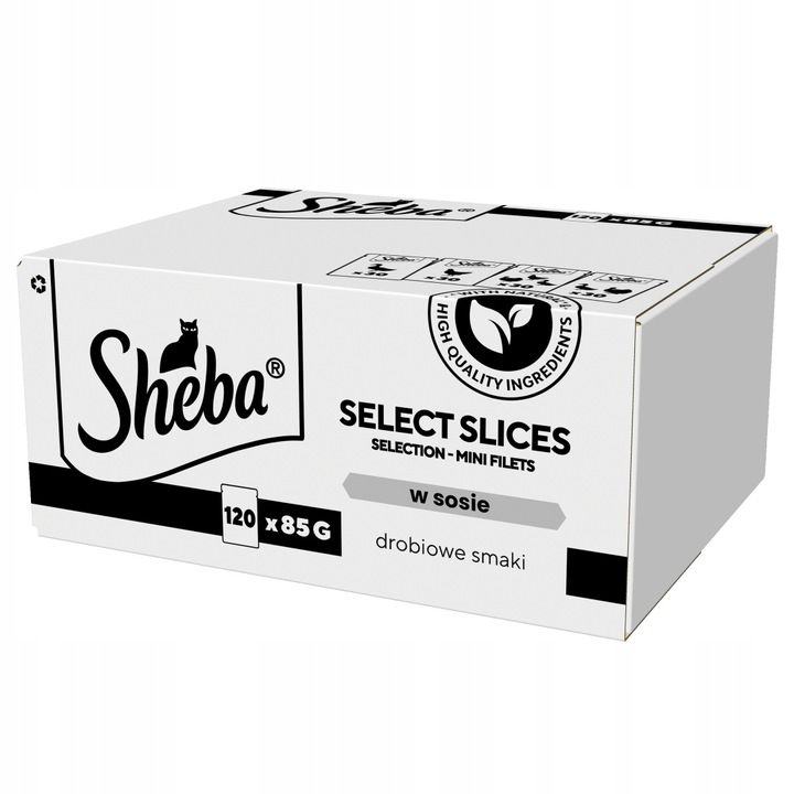 Sheba Selection Select Slices Drůbeží Příchutě 120x85g Krmivo Pro Kočky V Omáčce