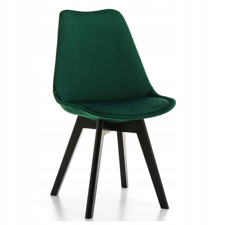 SKANDINÁVSKÁ ŽIDLE S POLŠTÁŘEM DUBLIN VELUROVÁ