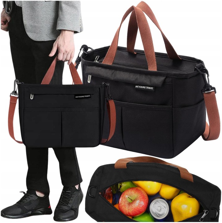Snídaňová taška Termální velká na nápoje snídaně jídlo LUNCH BOX