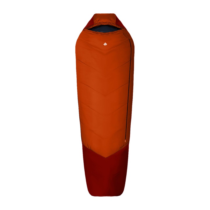 Spací pytel Alpinus Primalight 1200 levý oranžový Levý