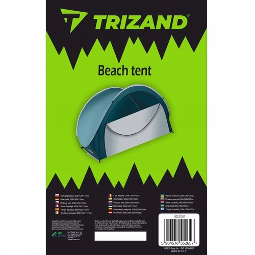 STAN PLÁŽOVÝ POP-UP 3 LŮŽKOVÝ 200X120CM UZAVÍRATELNÝ S POTAHEM