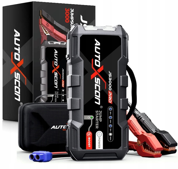 STARTER AUTOXSCAN JS3000PRO 24000mAh PowerBank FULL 12V 30000 AMPER START