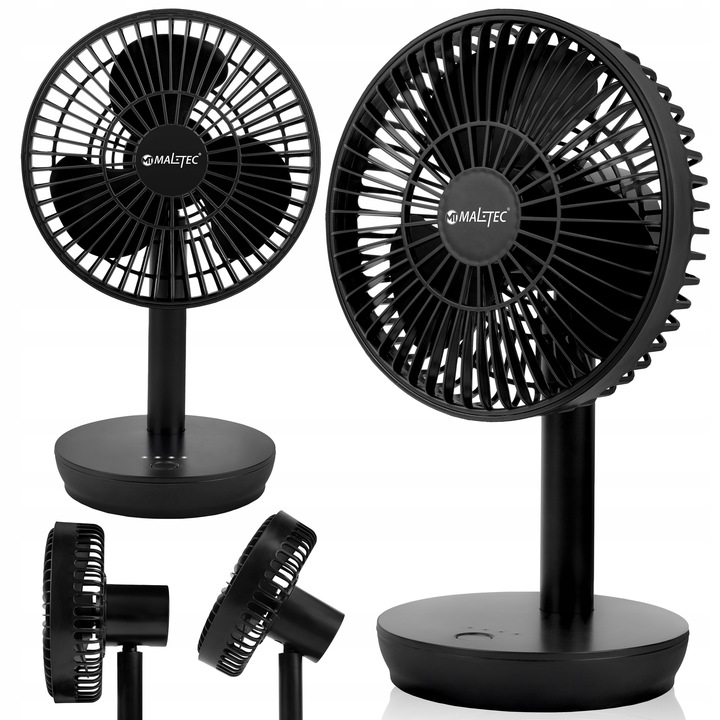 STOLNÍ VENTILÁTOR BEZDRÁTOVÝ STOJANOVÝ VENTILÁTOR BATERIE 4000MAH USB