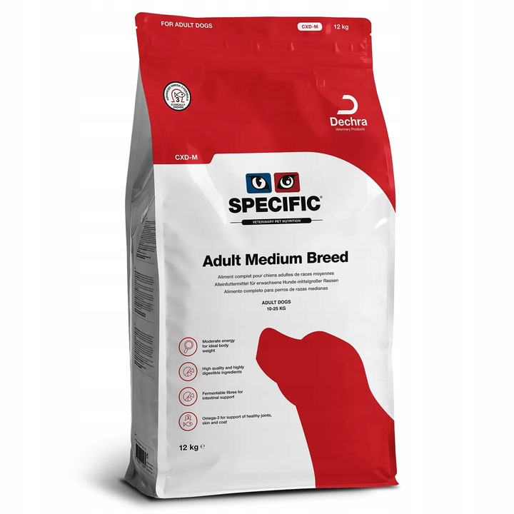 Suché krmivo pro dospělé psy středních plemen 10-25 kg CXD-M SPECIFIC 12 kg nejlevnější