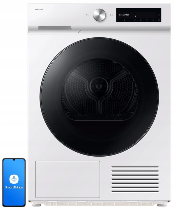 Sušička SAMSUNG BESPOKE AI DV90DB7845GWU4 s tepelným čerpadlem, bílá, 60 cm, 9 kg AKCE