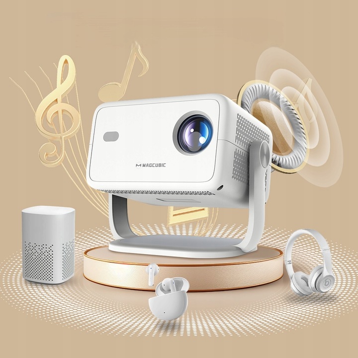 SMART PROJEKTOR MAGCUBIC L018 4K 1080p ANDROID LED TV WiFi BLUETOOTH REPRODUKTOR 2025
