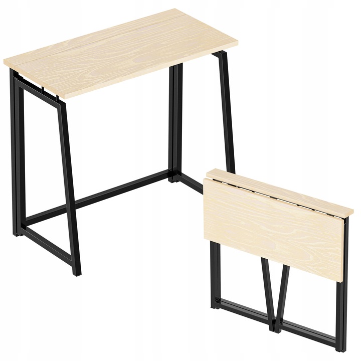 Skládací psací stůl INDUSTRIAL Mark Adler Dub Minimalistický LEHKÝ LOFT