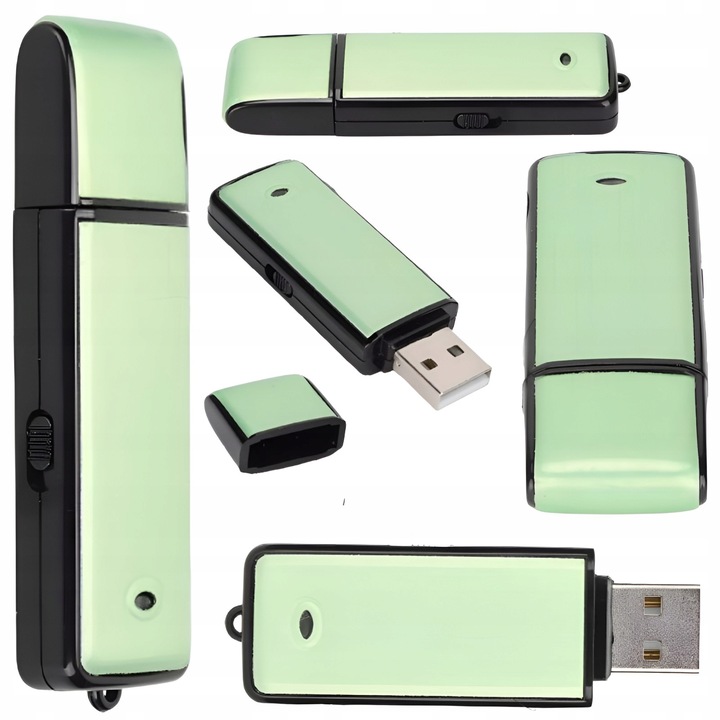 Skrytý odposlech v USB flash disku, vynikající kvalita zvuku, citlivý mikrofon, 8GB, 100 hodin záznamu