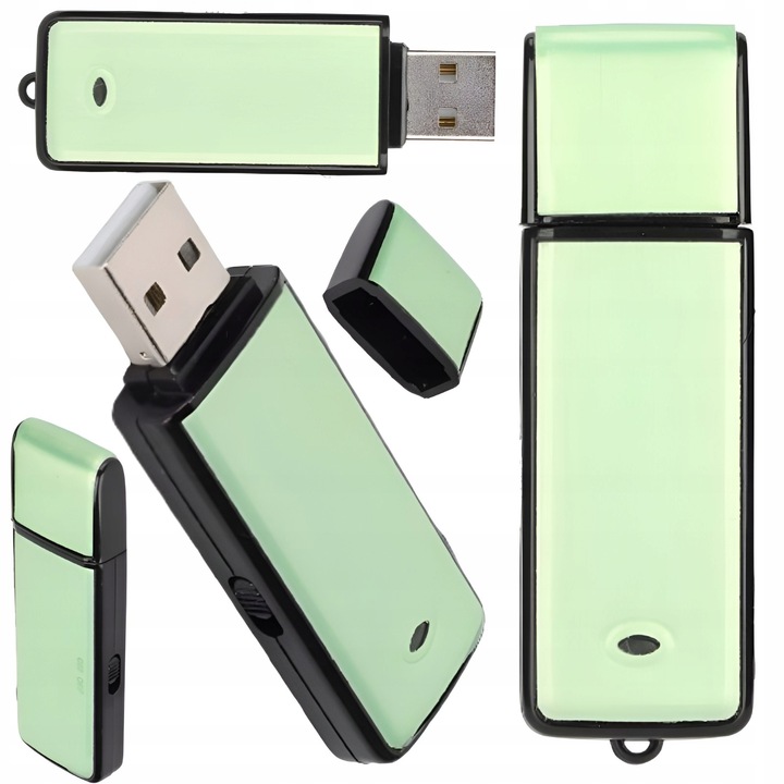 Špionážní USB flash disc s diktafonem, citlivý mikrofon, 100 hodin nahrávání, vysoká kvalita