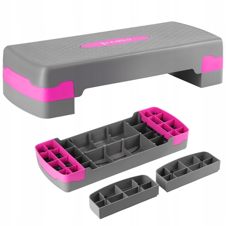 Step pro cvičení fitness aerobiku Nastavitelná výška 2 stupňů HMS