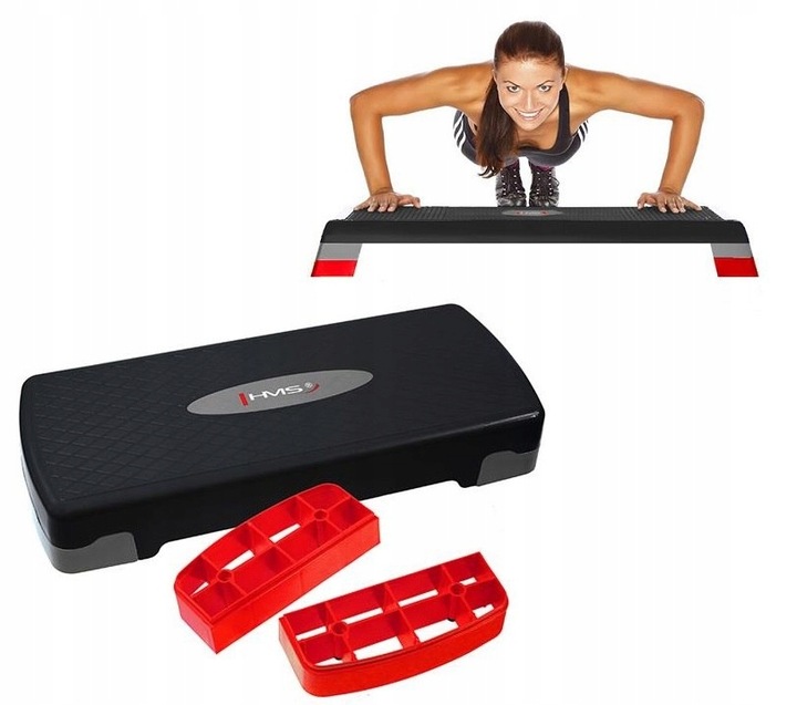 STEP PRO FITNESS CVIČENÍ PLOŠINA PRO AEROBIC DVA STUPNĚ MODULÁRNÍ SCHŮDKY