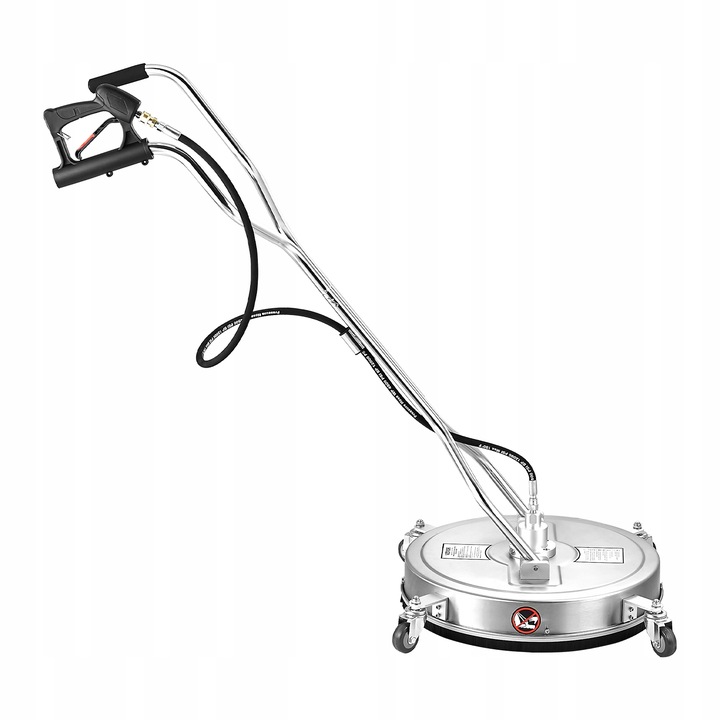 Tlaková myčka 55 cm, 4 kolečka, s vysokými madly Nerezová Ocel